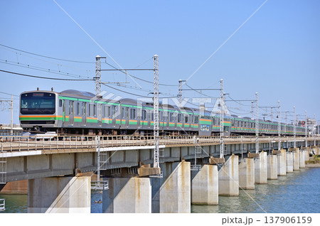 東海道本線 茅ヶ崎-平塚 JR東日本 E231系1000番台 K-31編成(国府津) 東海道本線 茅ヶ崎-平塚 JR東日本 E231系1000番台 K-31編成(国府津) 137906159