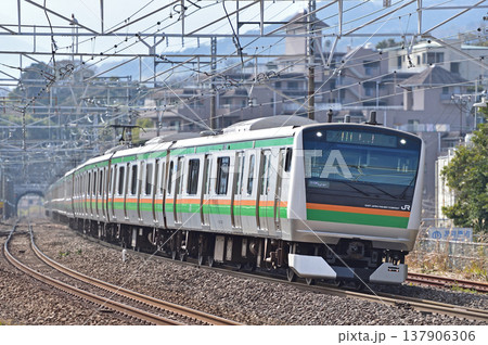 東海道本線 真鶴 JR東日本 E233系3000番台 U228編成(小山) 東海道本線 真鶴 JR東日本 E233系3000番台 U228編成(小山) 137906306