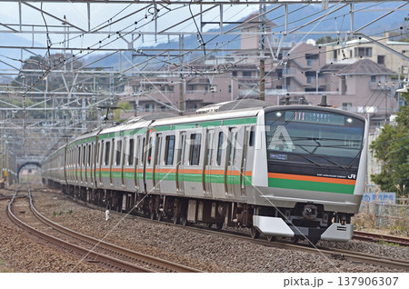 東海道本線 真鶴 JR東日本 E233系3000番台 U223編成(小山) 東海道本線 真鶴 JR東日本 E233系3000番台 U223編成(小山) 137906307