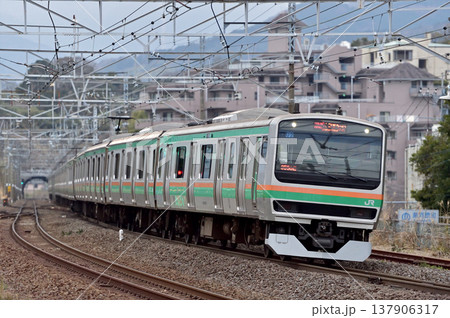東海道本線　真鶴　JR東日本　E231系1000番台　U2編成（小山） 137906317