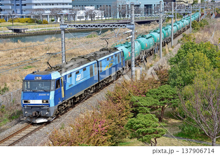 東海道本線 東高島-桜木町 JR貨物 EH200-10(高崎) 東海道本線 東高島-桜木町 JR貨物 EH200-10(高崎) 137906714