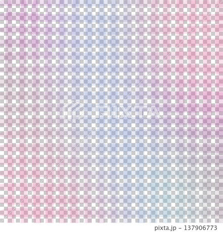 Pink Purple Gradient Plaid Gingham Madras Check Hand Drawn Background Pattern Overlay 137906773