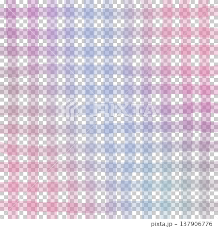 Pink Purple Gradient Plaid Gingham Madras Check Hand Drawn Background Pattern Overlay 137906776