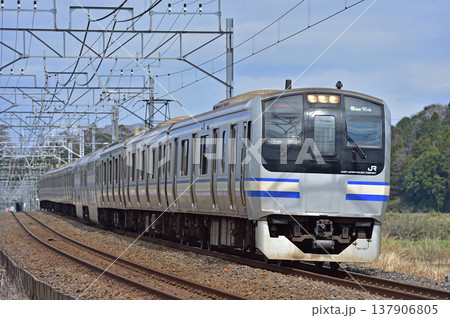 総武本線 佐倉-物井 JR東日本 E217系 Y-20編成(鎌倉) 総武本線 佐倉-物井 JR東日本 E217系 Y-20編成(鎌倉) 137906805