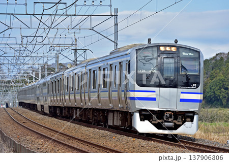 総武本線 佐倉-物井 JR東日本 E217系 Y-25編成(鎌倉) 総武本線 佐倉-物井 JR東日本 E217系 Y-25編成(鎌倉) 137906806