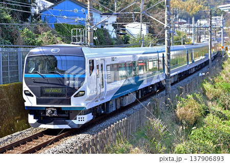 伊東線　伊豆多賀－網代　JR東日本　E257系2000番台　NA-13編成（大宮）　踊り子 137906893
