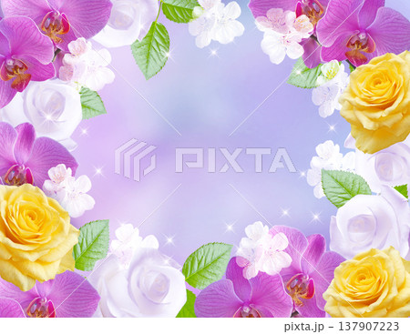 Orchids with roses 137907223