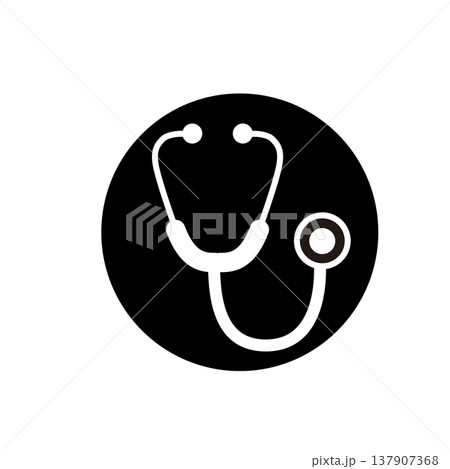 聴診器のシンプルアイコン 医療・診察・ヘルスケア素材 137907368