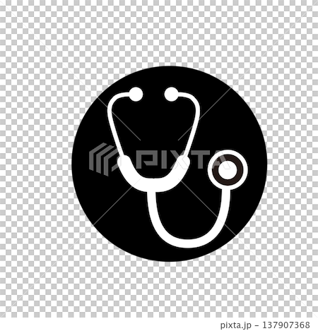 聴診器のシンプルアイコン 医療・診察・ヘルスケア素材 137907368
