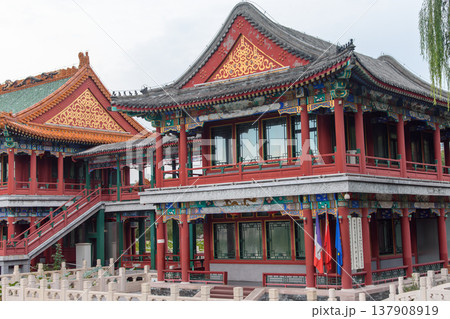 Longtan Pool Park (Pool of the Dragon Park), recreational urban park located in Dongcheng District in Beijing, China Longtan Pool Park (Pool of the Dragon Park), recreational urban park located in Dongcheng District in Beijing, China 137908919