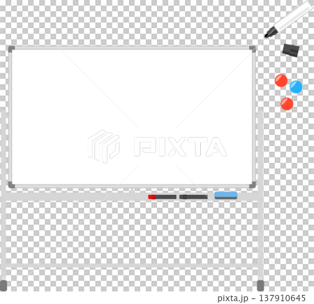 ホワイトボードのフレームイラスト 137910645
