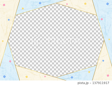 Japanese paper-style frame, Japanese-style background material, confetti decoration Japanese paper-style frame, Japanese-style background material, confetti decoration 137911917