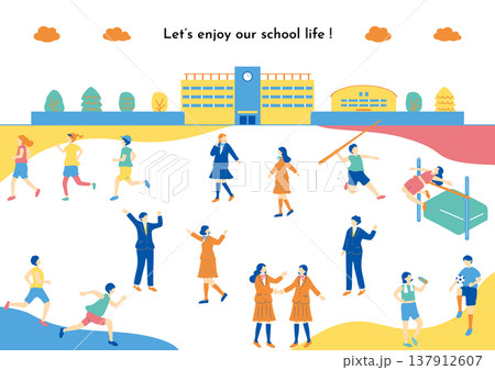 学校の日常風景 137912607
