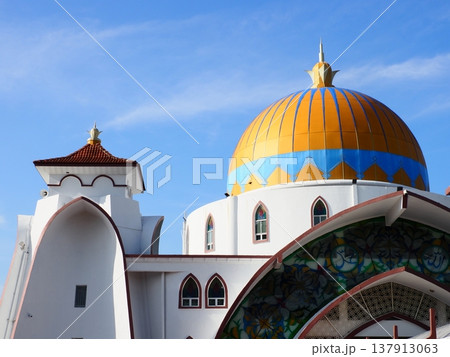 マラッカ 水上モスク マラッカ 水上モスク 137913063
