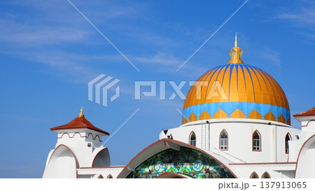 マラッカ 水上モスク マラッカ 水上モスク 137913065