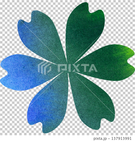 綺麗な水彩模様の花のアイコンのイメージのイラスト 綺麗な水彩模様の花のアイコンのイメージのイラスト 137913991