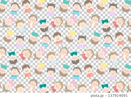 Wallpaper background: Pattern illustration of children Wallpaper background: Pattern illustration of children 137914091