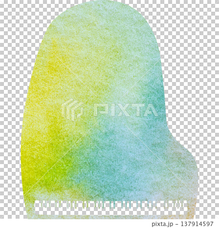 綺麗な水彩模様のグランドピアノのアイコンのイメージのイラスト 137914597