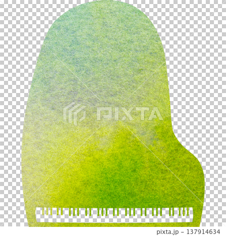 美麗的水彩圖案大鋼琴圖示圖像的插圖 137914634