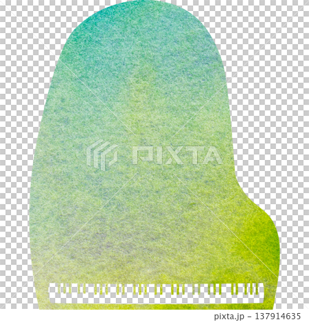 美麗的水彩圖案大鋼琴圖示圖像的插圖 137914635