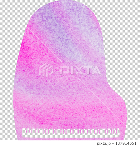 美麗的水彩圖案大鋼琴圖示圖像的插圖 137914651