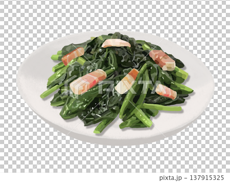 培根炒菠菜 培根炒菠菜 137915325