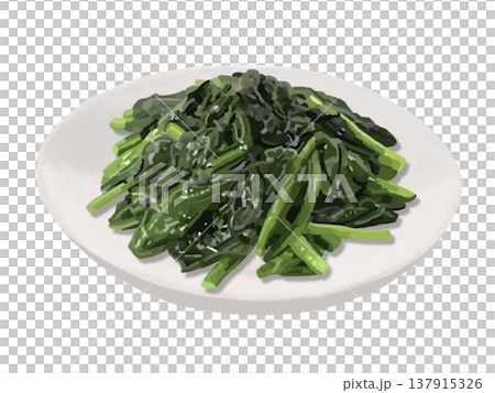 ほうれん草のソテー 137915326