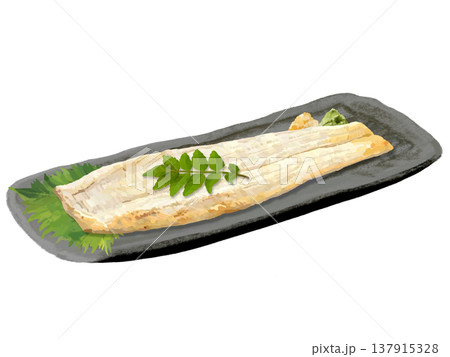 穴子の白焼き（山椒の葉付き） 137915328