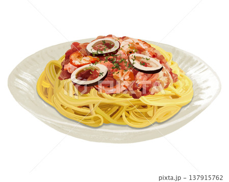 ペスカトーレパスタ 137915762