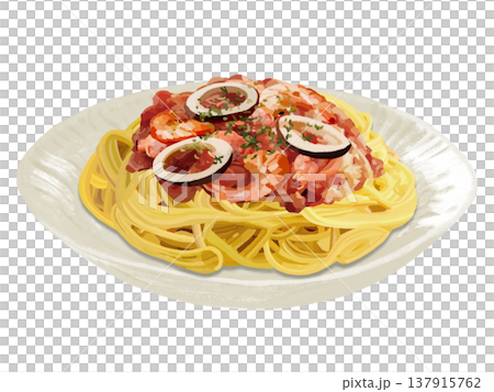 ペスカトーレパスタ 137915762