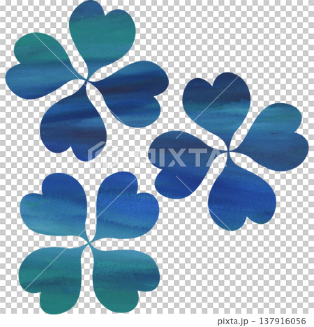 Beautiful watercolor four-leaf clover icon image illustration Beautiful watercolor four-leaf clover icon image illustration 137916056
