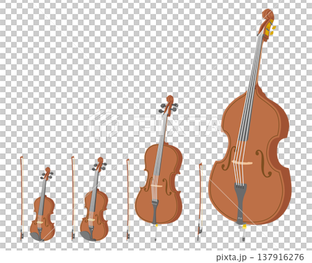 バイオリン属のアイコンセット 137916276