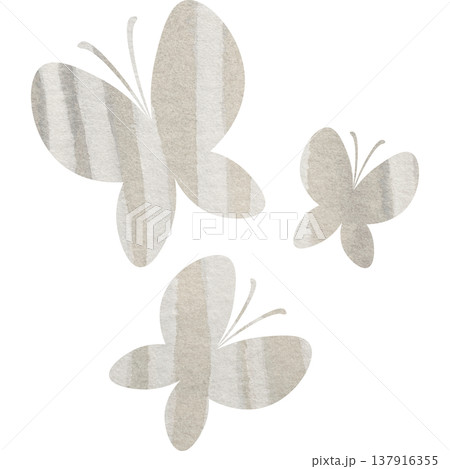 綺麗な水彩模様の蝶のアイコンのイメージのイラスト 綺麗な水彩模様の蝶のアイコンのイメージのイラスト 137916355