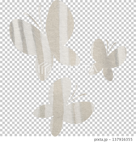 綺麗な水彩模様の蝶のアイコンのイメージのイラスト 綺麗な水彩模様の蝶のアイコンのイメージのイラスト 137916355