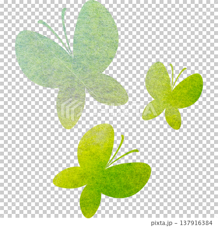 綺麗な水彩模様の蝶のアイコンのイメージのイラスト 綺麗な水彩模様の蝶のアイコンのイメージのイラスト 137916384