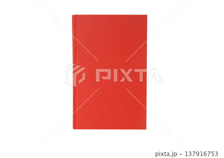 Bright red cover perfect for study materials, isolated, PNG Bright red cover perfect for study materials, isolated, PNG 137916753