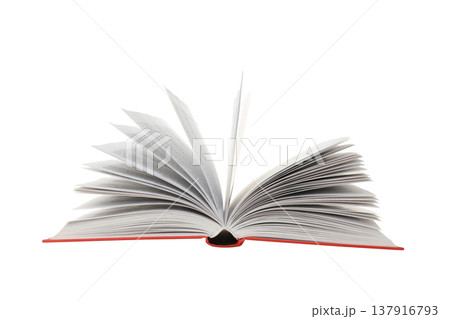 An open book with blank pages ready for creativity, isolated, PNG An open book with blank pages ready for creativity, isolated, PNG 137916793