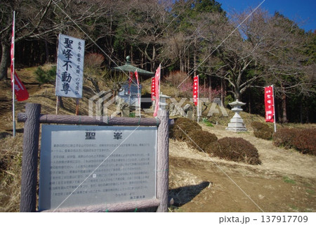 神奈川県伊勢原市にある聖峰（ひじりみね）山頂の様子 137917709