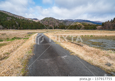 マキノ町の田園風景 滋賀県高島市 マキノ町の田園風景 滋賀県高島市 137917755