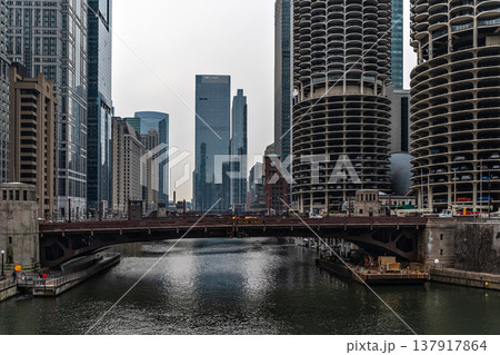 Bridges and Skyscrapers of Chicago. Bridges and Skyscrapers of Chicago. 137917864