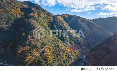 NOV 28 2025 the Arashiyama Kitamatsuoyama Gorge Scenic Autumn View NOV 28 2025 the Arashiyama Kitamatsuoyama Gorge Scenic Autumn View 137918727