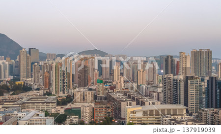 March 14 2026 KOWLOON CITY, HONG KONG. Urban roadway linking residential neighborhoods March 14 2026 KOWLOON CITY, HONG KONG. Urban roadway linking residential neighborhoods 137919039