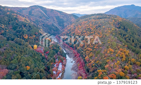 NOV 28 2025 Scenic River Gorge of Rankyo in Kyoto NOV 28 2025 Scenic River Gorge of Rankyo in Kyoto 137919123
