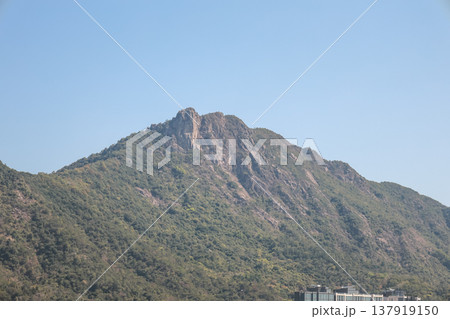 Lion Rock Iconic Mountain Landmark Hong Kong March 16 2026 137919150