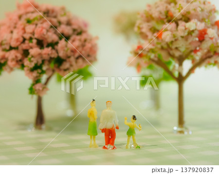 桜と家族 137920837
