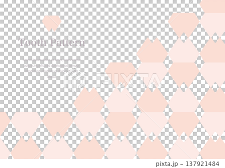 Tooth geometric pattern background 137921484