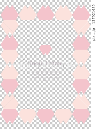 Square frame with a tooth motif 137921489