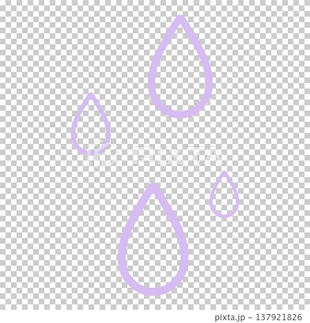 A simple illustration of a light purple droplet. A simple illustration of a light purple droplet. 137921826