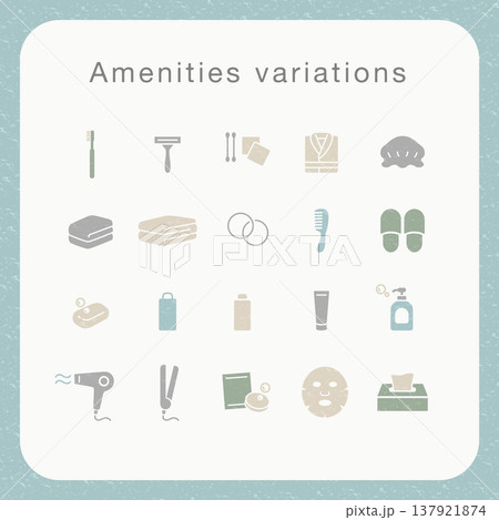 アメニティーアイコン_カラフル 137921874