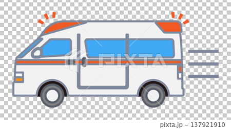 A moving ambulance (with lines) A moving ambulance (with lines) 137921910